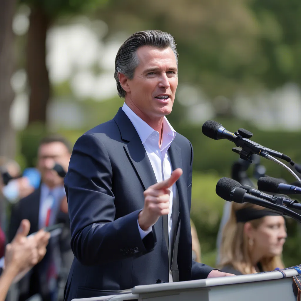 AI Gavin Newsom picture
